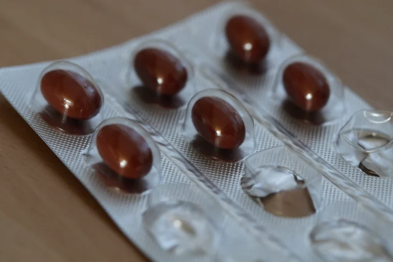 Softgel capsules in a blister pack